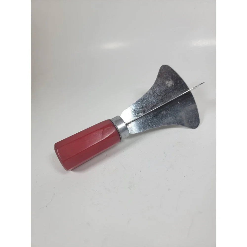 Vintage Corona Hand Chopper Red Bakelite Handle Mid Century Kitchen Gadget USA